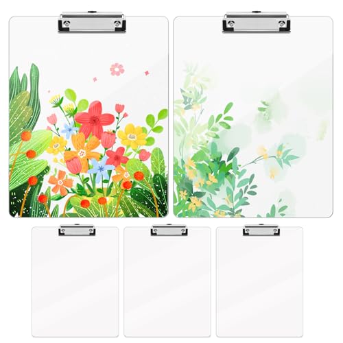 Marspark Sublimations-Klemmbrett, blanko, 22,6 x 31,5 cm, Sublimations-Klemmbrett, A4, Briefgröße, Klemmbrett mit niedrigem Profil, Thermo-Transfer-Büro für DIY-Designarbeiten, doppelseitiges Design von Marspark