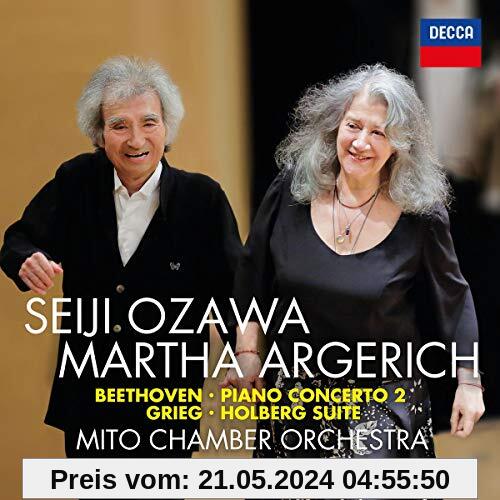Beethoven: Klavierkonzert 2 / Grieg: Holberg-Suite von Martha Argerich