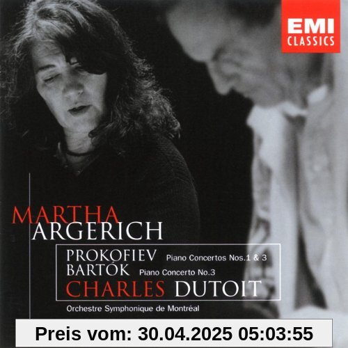 Prokofiev: klavierkonzert Nos. 1 und 3 / Bartók: Klavierkonzert. No. 3 von Martha Argerich