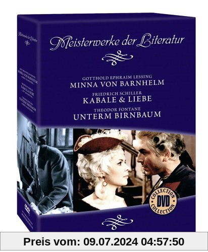 Meisterwerke der Literatur: Minna von Barnhelm / Kabale & Liebe / Unterm Birnbaum (3 DVDs) von Martin Hellberg