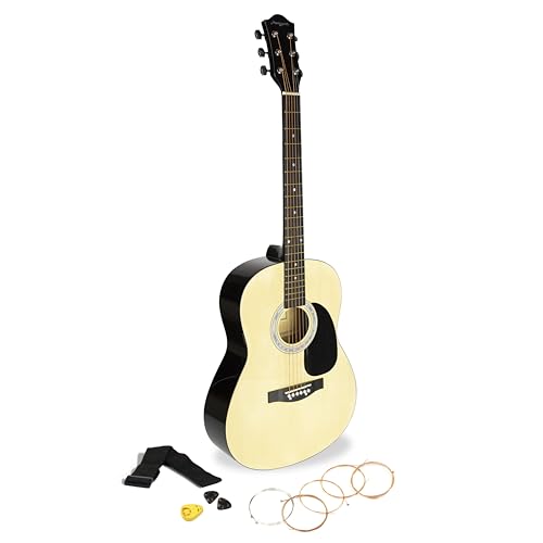 Martin Smith Akustikgitarre mit Gitarrensaiten, Gitarrenplektren & Gitarrengurt - Natürlich von Martin Smith