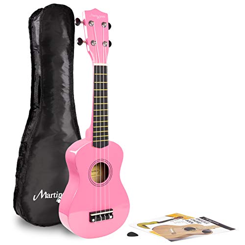 Martin Smith Soprano Ukulele mit Ukulele Bag & Chord Book - Rosa von Martin Smith