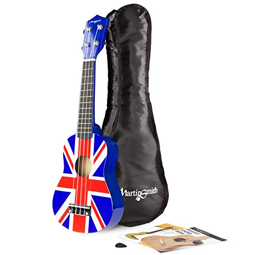 Martin Smith Soprano Ukulele with Ukulele Bag and Union Jack Design von Martin Smith