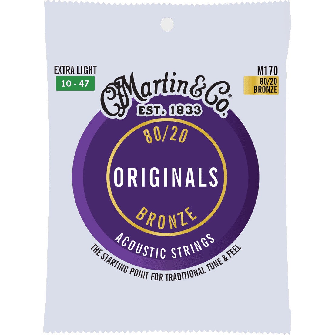 Martin Strings M170 Acoustic Bronze Extra Light Saitensatz Martin Strings M170 Acoustic Bronze Extra Light Saitensatz von Martin Strings
