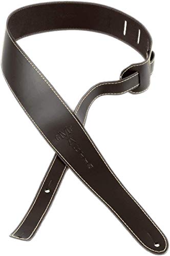 MARTIN Gitarrengurt aus Leder, braun, schmal, geprägtes Martin-Logo, Breite: 2,25" (A0045) von Martin