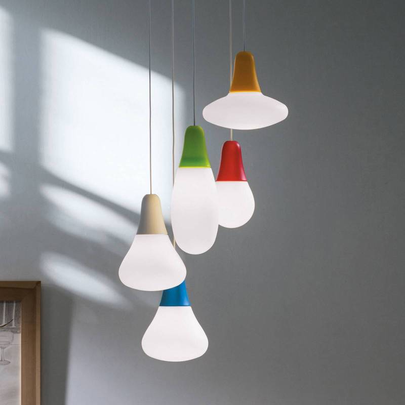 Martinelli Luce Pendelleuchte Ciulifruli, rot, Polyethylen von Martinelli Luce