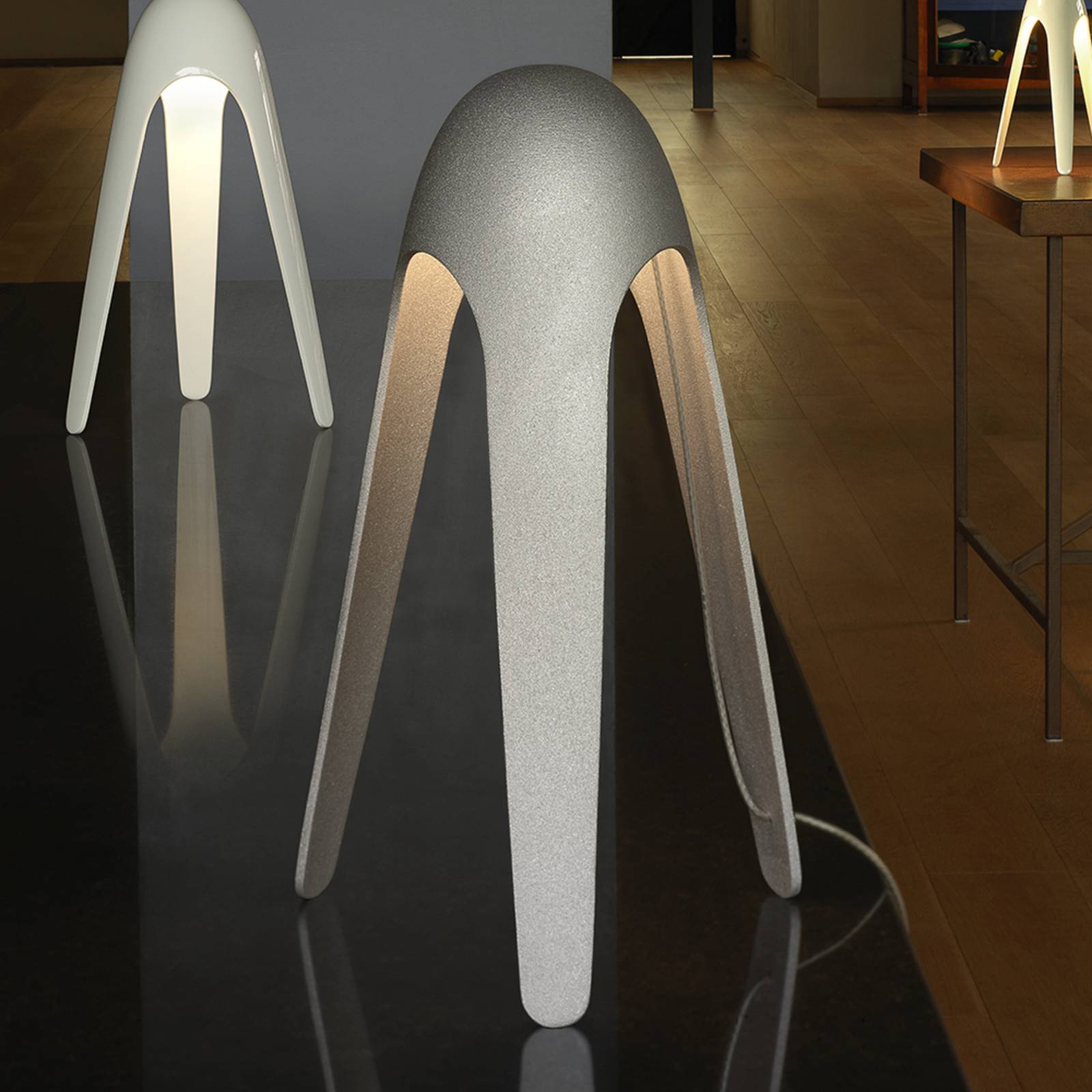 Martinelli Luce Cyborg LED-Tischleuchte, aluminium Martinelli Luce Cyborg LED-Tischleuchte, aluminium von Martinelli Luce