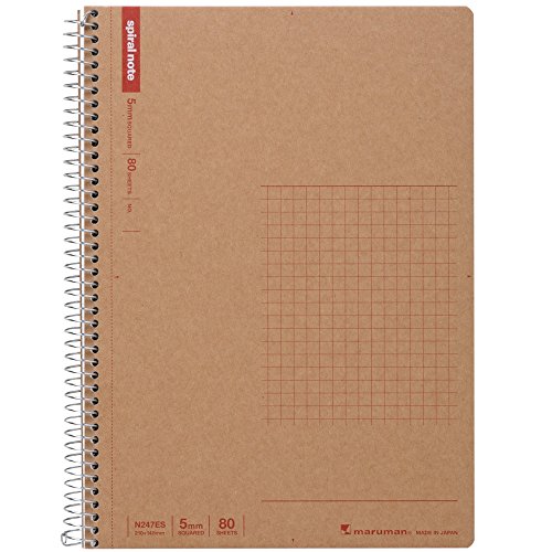 Maruman A5 spiral notebook grid ruled 80 sheets N247ES 5-volume set von Maruman