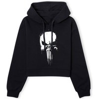 Marvel Knights Punisher Women's Cropped Hoodie - Black - XS - Schwarz von Marvel Knights