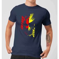 Ant-Man And The Wasp Split Face Herren T-Shirt - Navy Blau - L von Marvel