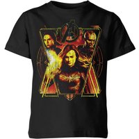 Avengers Endgame Distressed Sunburst Kids' T-Shirt - Schwarz - 9-10 Jahre von Marvel