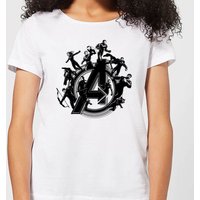 Avengers Endgame Hero Circle Damen T-Shirt - Weiß - XL von Marvel