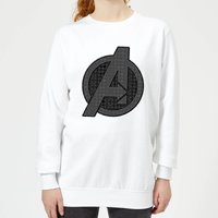 Avengers Endgame Iconic Logo Damen Sweatshirt - Weiß - L von Marvel