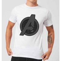 Avengers Endgame Iconic Logo Herren T-Shirt - Weiß - L von Marvel