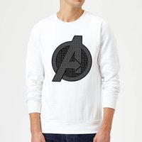 Avengers Endgame Iconic Logo Sweatshirt - Weiß - S von Marvel