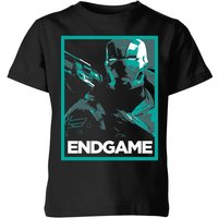 Avengers Endgame War Machine Poster Kids' T-Shirt - Black - 5-6 Jahre von Marvel