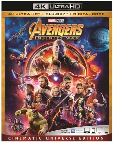 Avengers Infinity War 4K Ultra HD + Blu Ray + Digital Code [Blu-ray] von Marvel