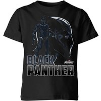 Avengers Schwarz Panther Kids T-Shirt - Schwarz - 5-6 Jahre von Marvel