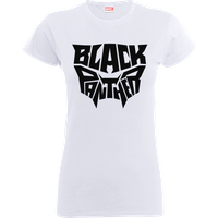 Black Panther Emblem Frauen T-Shirt - Weiß - L von Marvel