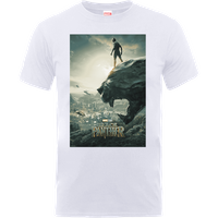 Black Panther Poster T-Shirt - Weiß - XL von Marvel