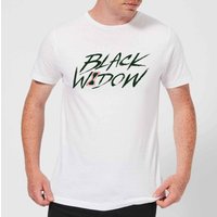 Black Widow Handwriting Men's T-Shirt - White - XL von Marvel