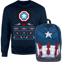 Captain America Christmas Bundle - Damen - XL von Marvel