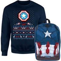 Captain America Christmas Bundle - Women's - S von Marvel