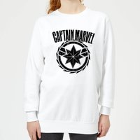 Captain Marvel Logo Women's Sweatshirt - White - M von Marvel