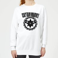 Captain Marvel Logo Women's Sweatshirt - White - XS von Marvel