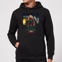 Captain Marvel Movie Starforce Poster Hoodie - Black - XL von Original Hero