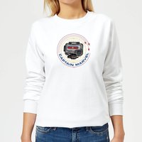 Captain Marvel Pager Women's Sweatshirt - White - L von Marvel