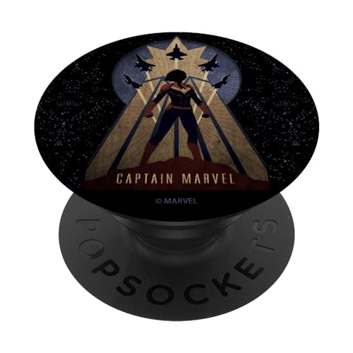 Captain Marvel Silhouette PopSockets mit austauschbarem PopGrip von Marvel