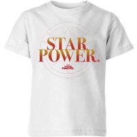 Captain Marvel Star Power Kids' T-Shirt - White - 9-10 Jahre von Marvel