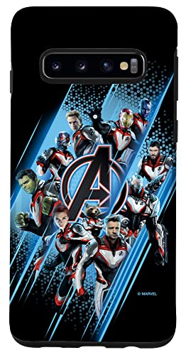 Hülle für Galaxy S10 Marvel Avengers: Superhelden mit Endgame-Logo von Marvel