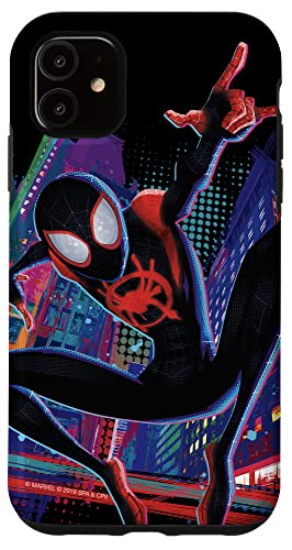 Hülle für iPhone 11 Marvel Spider-Man in das Spider-Verse Miles Morales City von Marvel