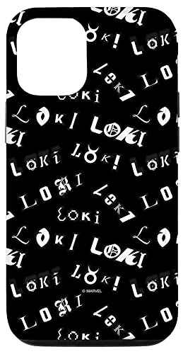Hülle für iPhone 12/12 Pro Marvel Loki Disney+ Muster schwarz von Marvel