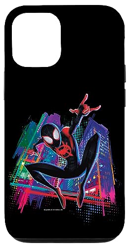 Hülle für iPhone 12/12 Pro Marvel Spider-Man Miles Morales Graffiti City von Marvel