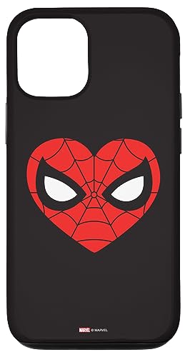 Hülle für iPhone 12/12 Pro Marvel Spider-Man Valentinstag Love Classic Heart Mask von Marvel