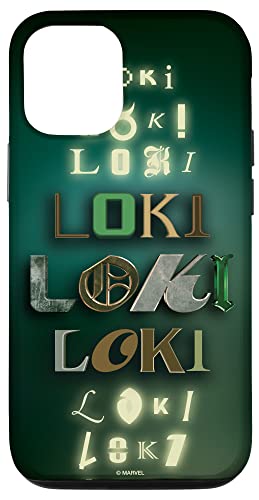 Hülle für iPhone 12/12 Pro Marvel Studios Loki Buchstaben von Marvel