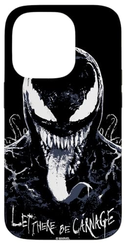 Hülle für iPhone 14 Pro Marvel Venom: Lass es Gemetzel geben Eddie Brock Black von Marvel