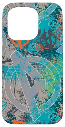 Hülle für iPhone 15 Pro Marvel Avengers Black Widow und Iron Man Comicbuch von Marvel