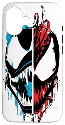 Hülle für iPhone 16 Marvel Venom: Lass es ein Gemetzel geben Face-Off von Marvel