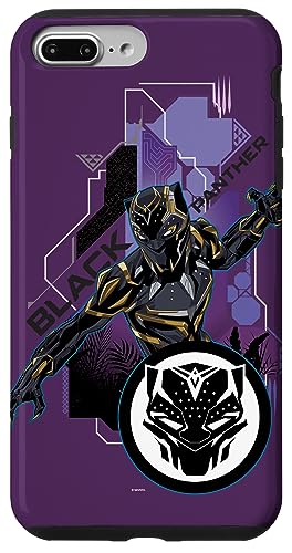 Hülle für iPhone 7 Plus/8 Plus Marvel Black Panther Wakanda Tech-Anzug und Panther-Maske — Symbol von Marvel