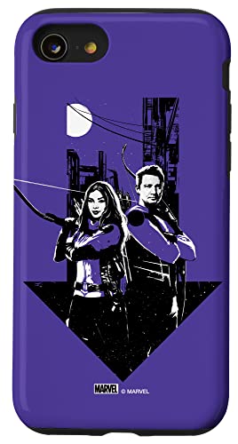 Hülle für iPhone SE (2020) / 7 / 8 Marvel Hawkeye Clint Barton und Kate Bishop Purple von Marvel