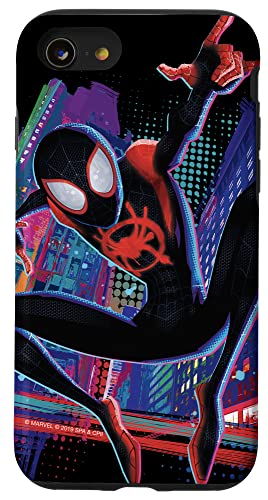 Hülle für iPhone SE (2020) / 7 / 8 Marvel Spider-Man in das Spider-Verse Miles Morales City von Marvel