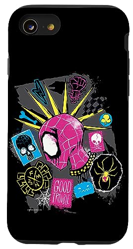 Hülle für iPhone SE (2020) / 7 / 8 Marvel Spider-Man: Across the Spider-Verse Spider-Punk-Kopf von Marvel