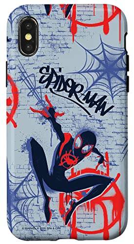 Hülle für iPhone X/XS Marvel Spider-Man Into the Spider-Verse Graffiti-Druck von Marvel