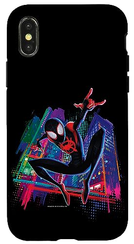 Hülle für iPhone X/XS Marvel Spider-Man Miles Morales Graffiti City von Marvel