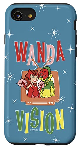 Kosiy iPhone SE (2020) / 7/8 Marvel WandaVision Wanda & Vision Retro TV Case von Marvel