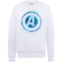 Marvel Avengers Assemble Glowing Logo Sweatshirt - White - S von Original Hero